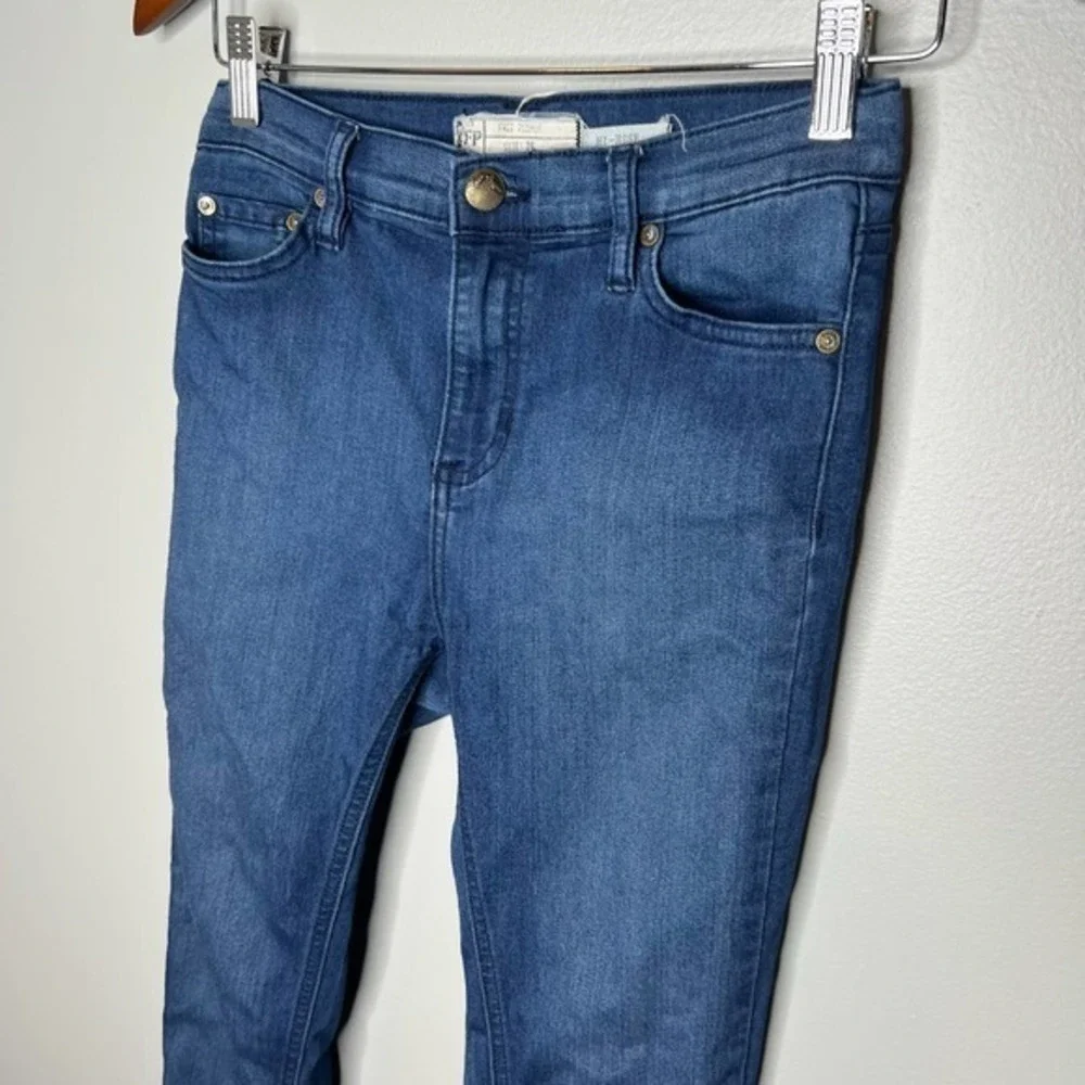 Free people 61855-16515125 Skinny hi-rise denim blue Jeans pockets size 26